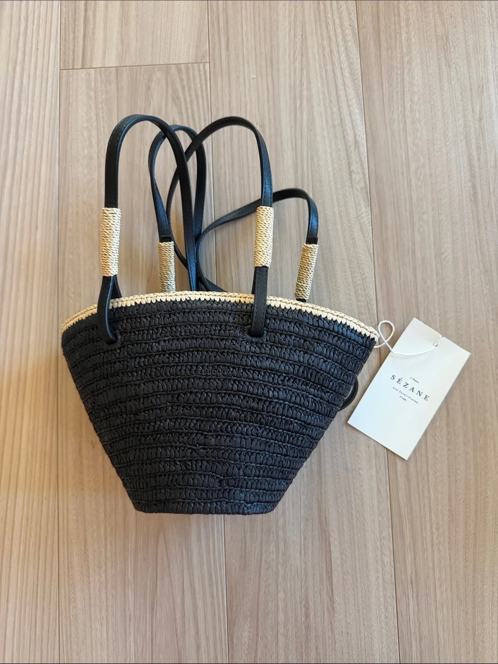 Sezane Maia mini basket bag